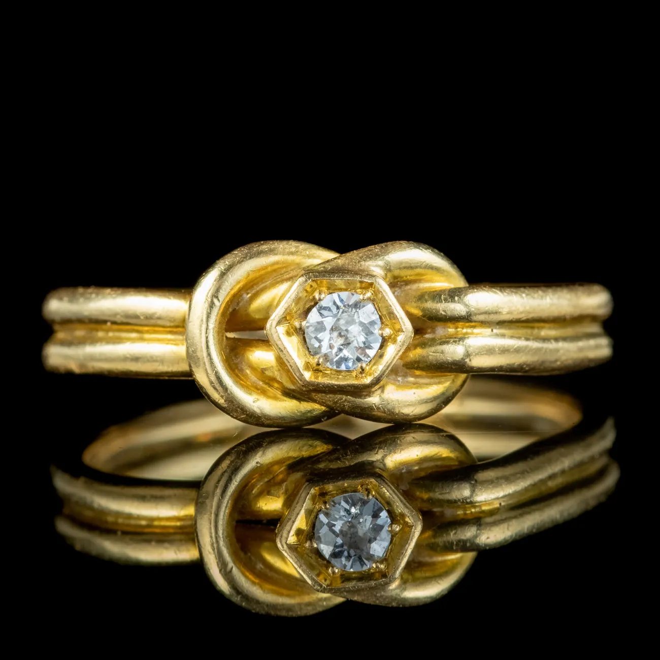 Antique Victorian Diamond Love Knot Ring